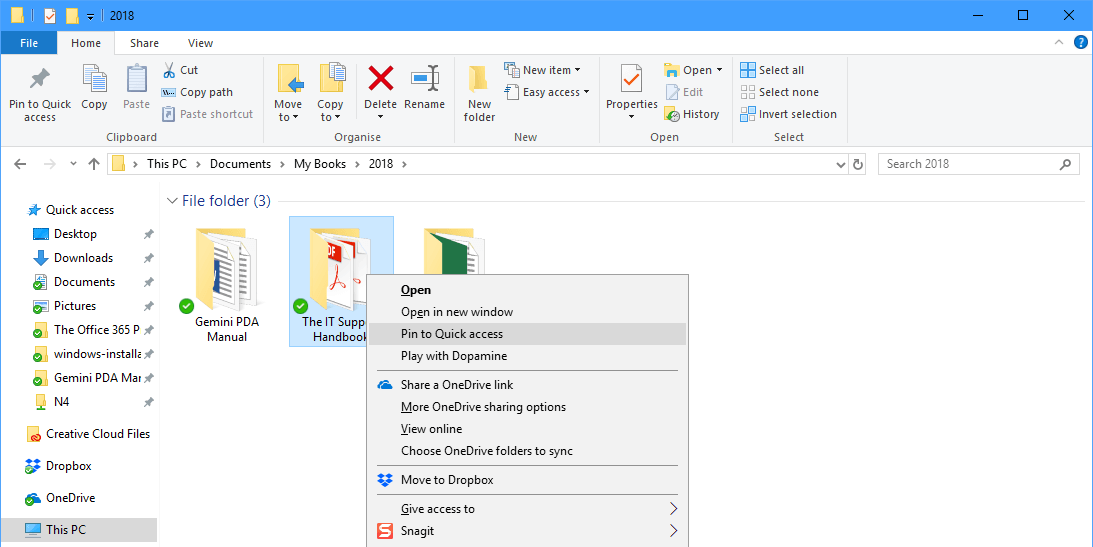 Folders are shop capable of