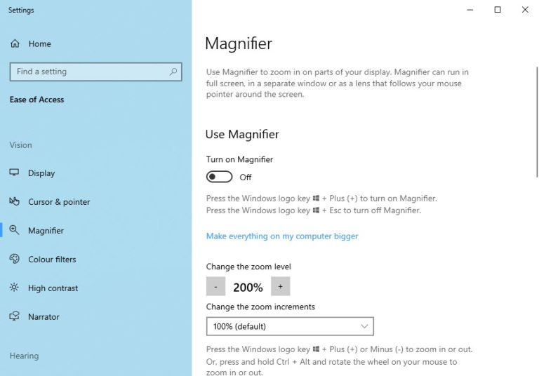 Using the Desktop Magnifier in Windows 10 windows.do