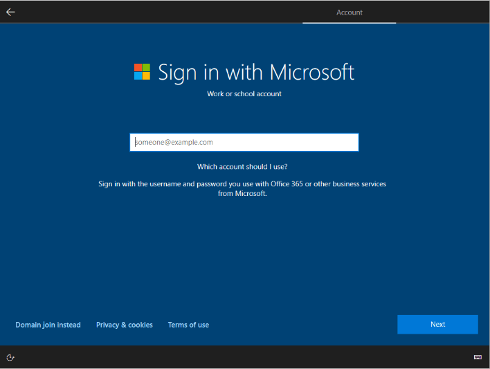 Create a Local Account when you Install in Windows 10 –