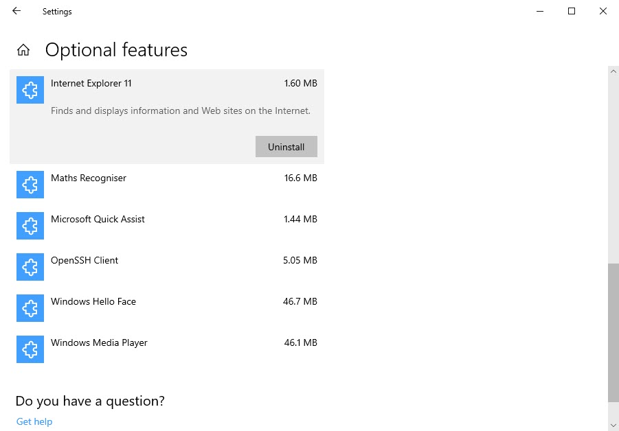 What Windows 10 features are removed from Windows 11?