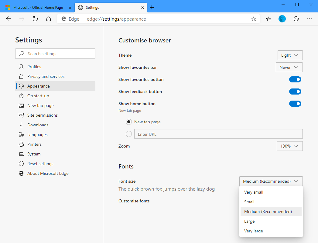 microsoft edge browserfor windows 8