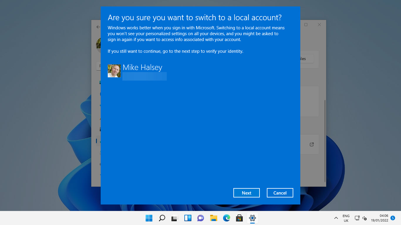 Check Account is Local Account or Microsoft Account in Windows 11