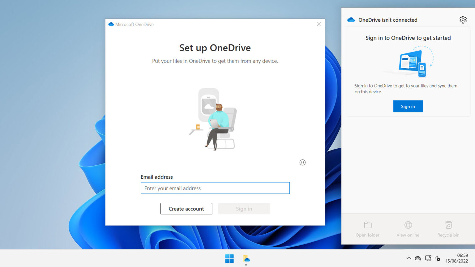 reset microsoft onedrive windows 11